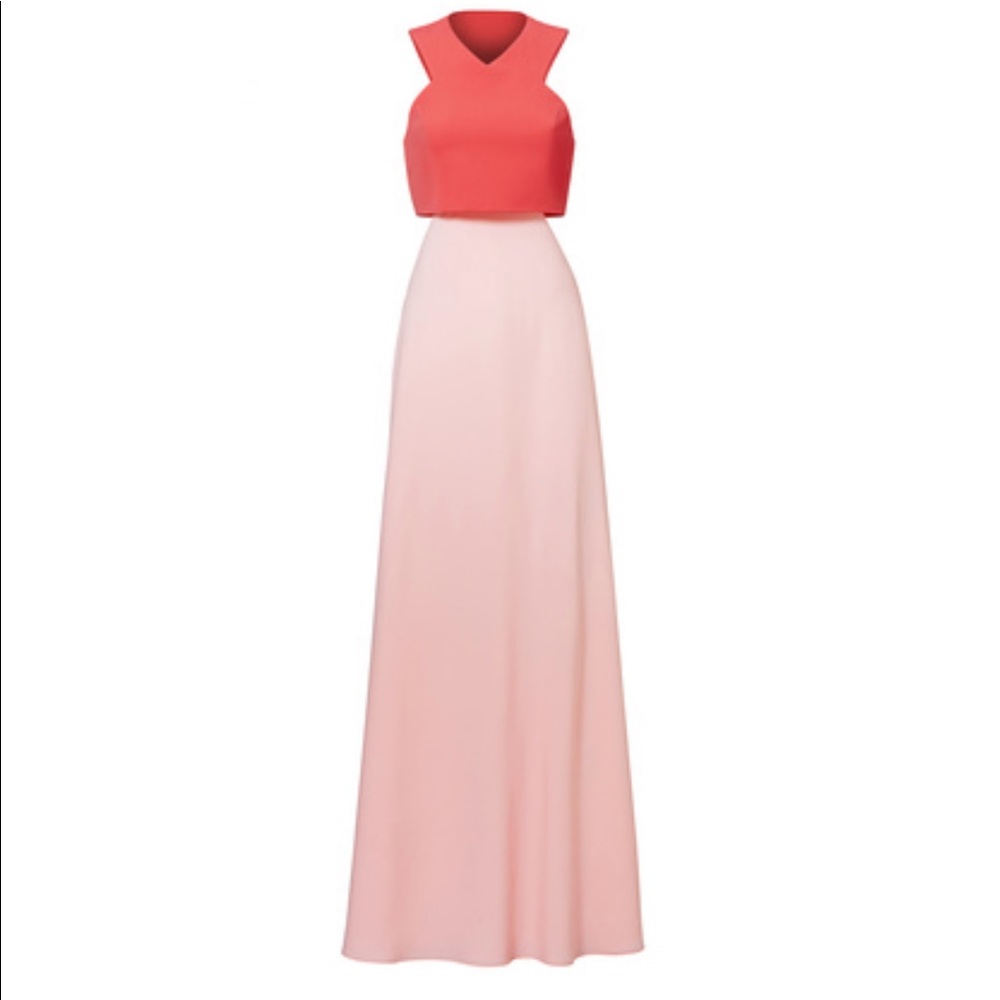Jill jill stuart pink two toned popover gown (new)